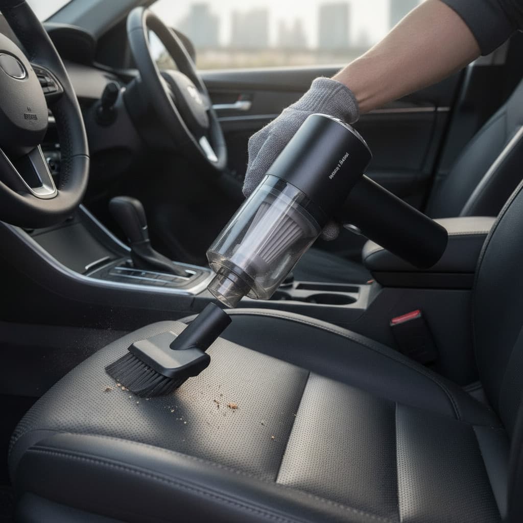Aspirador Portátil Veicular Premium Sem Fio Recarregável Alta Potência Bivolt Carros Limpeza Pr