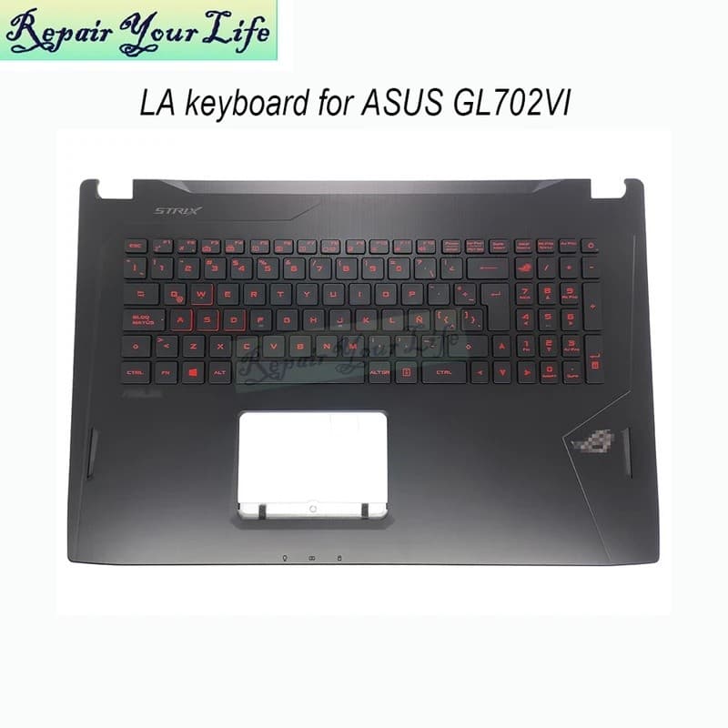 Teclado Retroiluminado Para Laptop , Jogos Latinos , Apoio As Mãos Asus ROG Strix GL702 VSK GL702VS GL702VM GL702VI , Ca