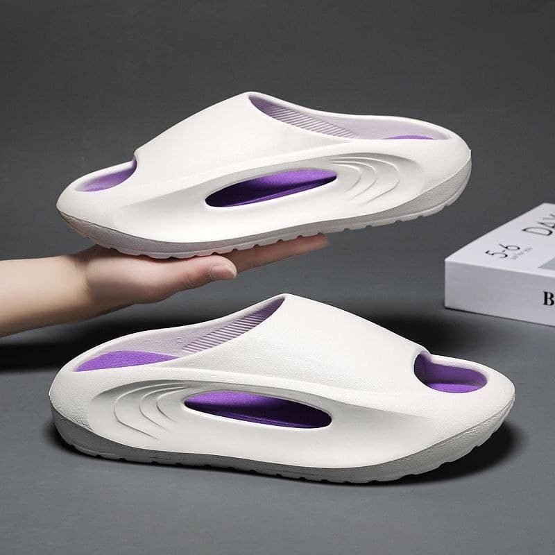 Chinelos masculinos ao ar livre resistente ao desgaste resistente ao desgaste rua wear Flip-Flops masculino esportes ao