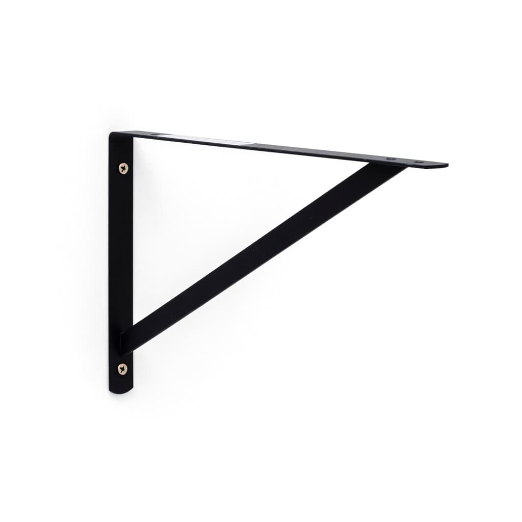 Kit 10X Suporte Reforçado Mão Francesa  Para Prateleira 30 Cm Preto