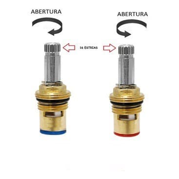 Kit Reparo Cartucho Cerâmico 1/4 Volta Direito E Esquerdo