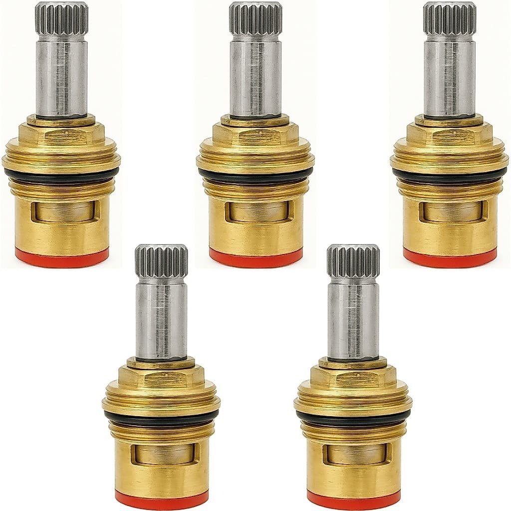 Kit 5 Reparo 1/4 Volta M18 Cartucho Cerâmico Direito 16 Estrias para Torneiras padrão DECA