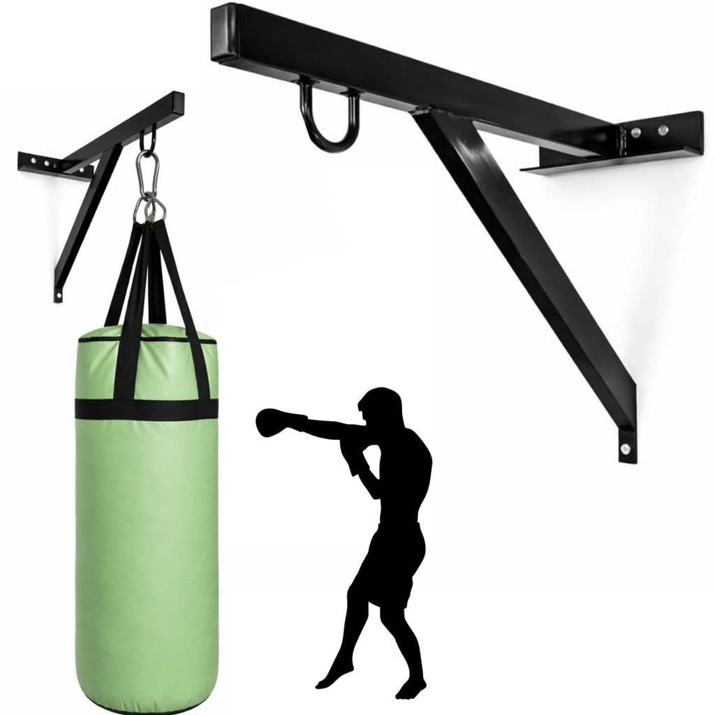 Suporte Para Saco De Boxe E Pancada Parede Reforçado Com Gancho Fechado ate 150kg
