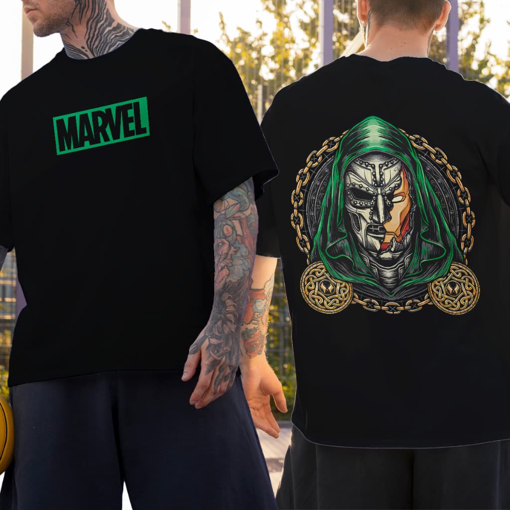 Camiseta camisa Basica Algodão Doutor Destino De Ferro Unissex vilão