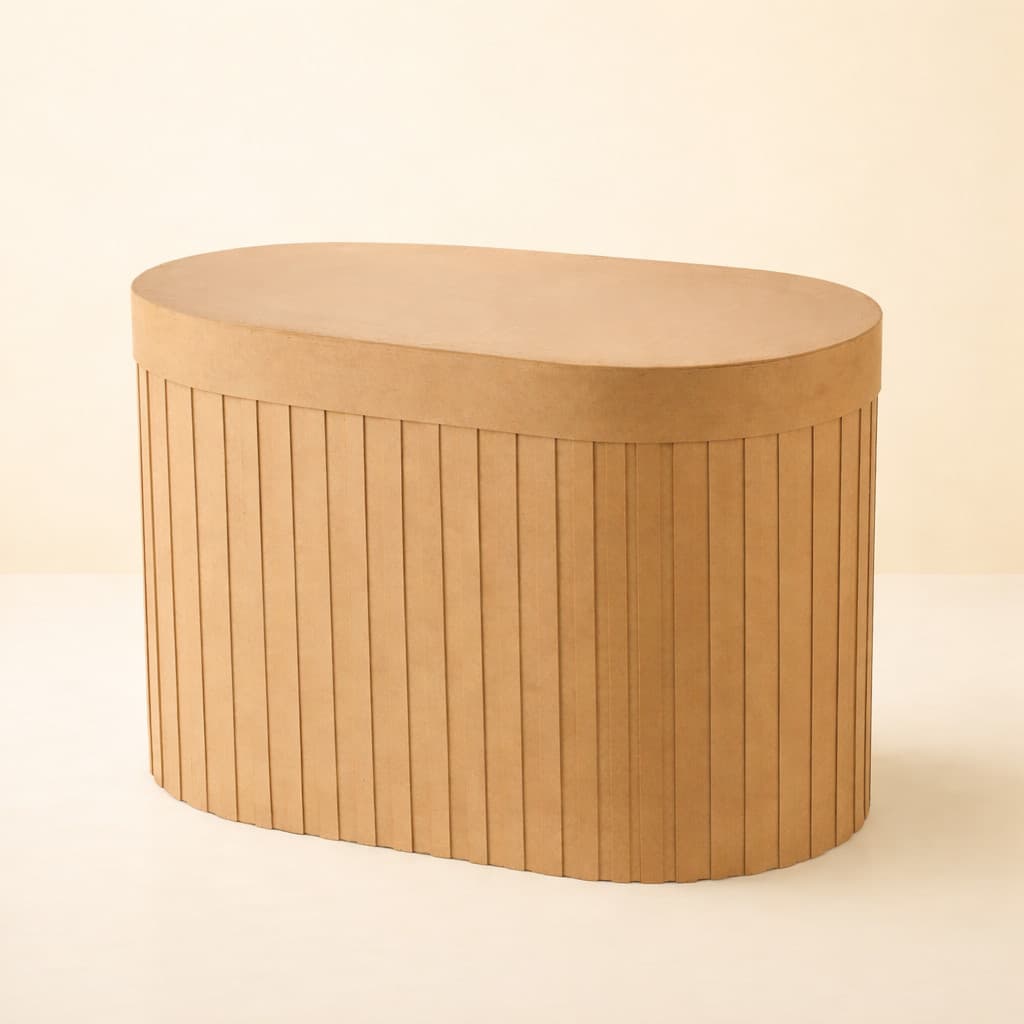Mesa Oval Ripada Grande Enfeites Festas Decorações Novidade