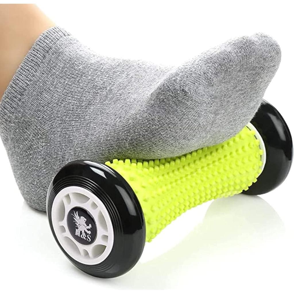 H&S Rolo Massageador para os Pés - Bastão Massageador Muscular para os Pés - Rolo Massageador de Silicone com Protuberân
