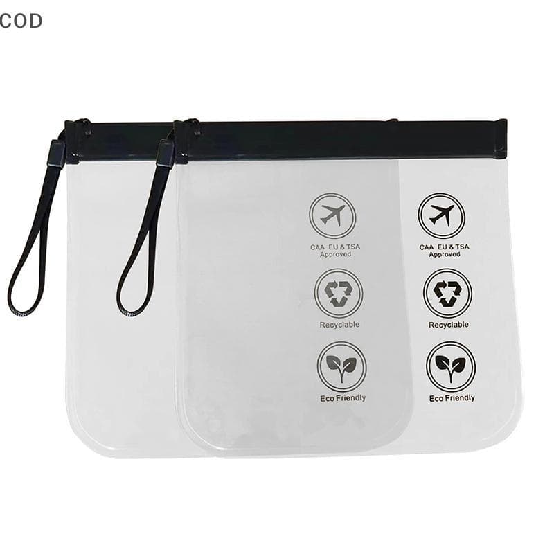 [QYA] Bagagem Transparente Para Viagem , Uso À Prova De Vazamentos , Maquiagem Voo , Bolsa D'água Mulheres De Higiene Pe