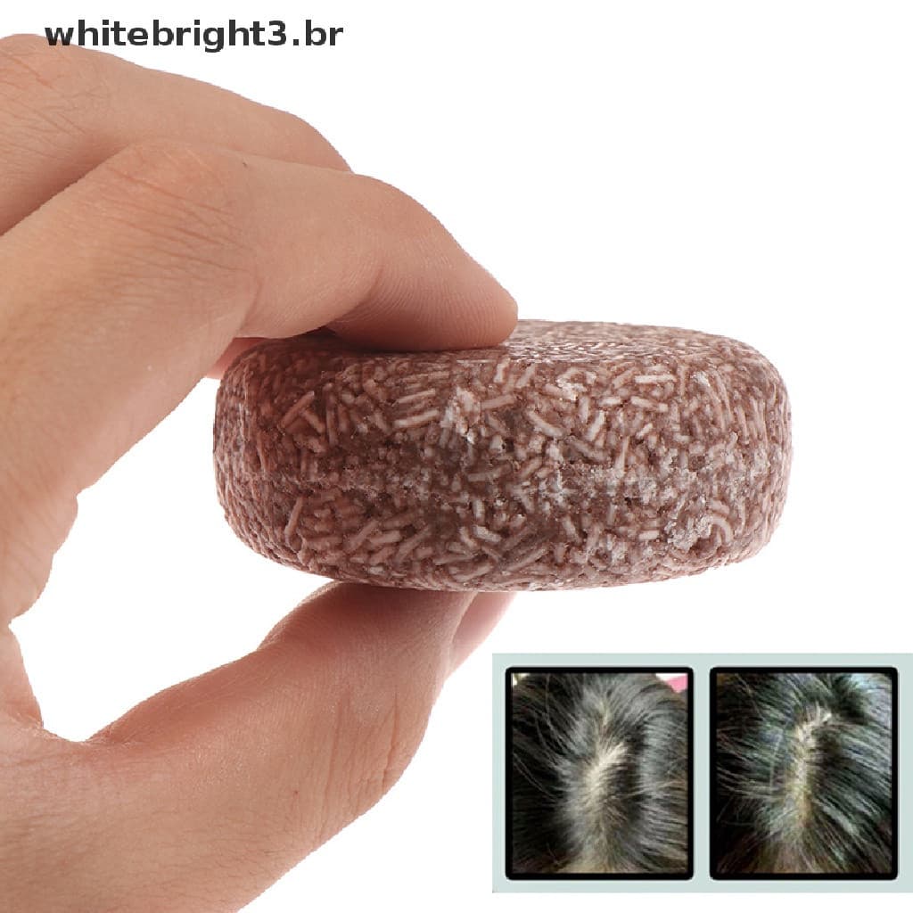(White) Barra de Shampoo para Cabelos Pretos 100% Natural para Cuidado Capilar / Cuidado Orgânico para os Pés (White)