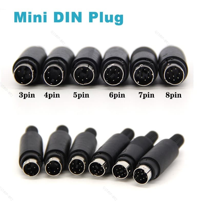 Mini Plugue Macho DIN 3/4/5/6/7/8 Pinos Montagem De Cabo De Chassi D Conector Soquete 3-Terminal De Fio De Soldagem BR15
