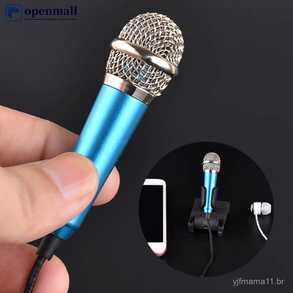 Caixa de som estéreo portátil OMALL de 3,5 mm, adequada para estúdios de gravação, KTV, karaokê, mini microfones, smartp