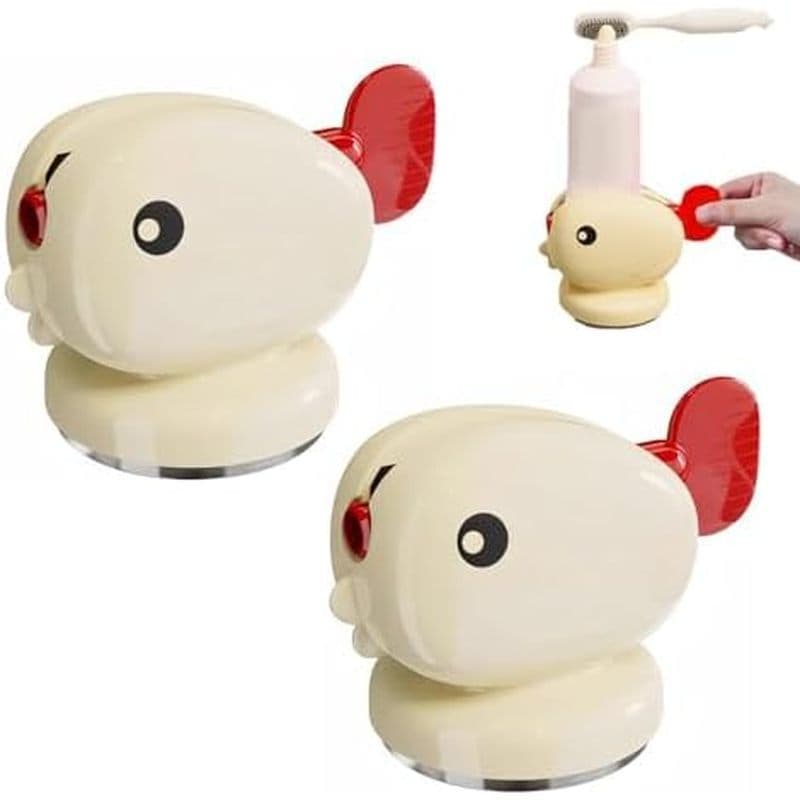 ELEFOCUS 2 Unidades De Espremedor De Pasta De Dente De Baleia Fofa , Manual Com Ventosa , Tubo Rolante , Dispensador Lim