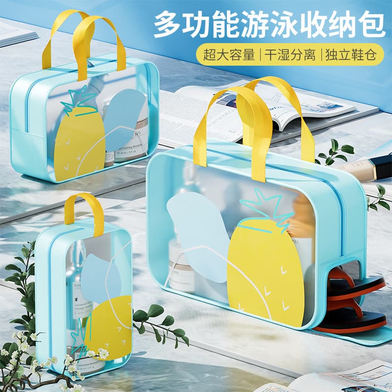 Saco de lavagem feminino seco molhado separação à prova dwaterproof água saco ginásio saco de natação praia portátil sac
