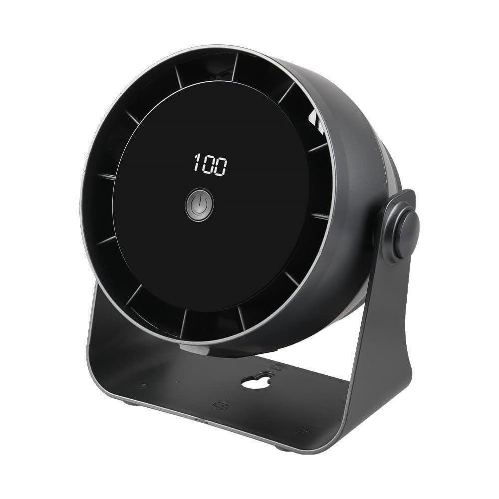 Ventilador de Mesa, Fluxo de Ar Forte, 100 Velocidades, Silencioso, Display Digital, Ventilador Portátil com Rec