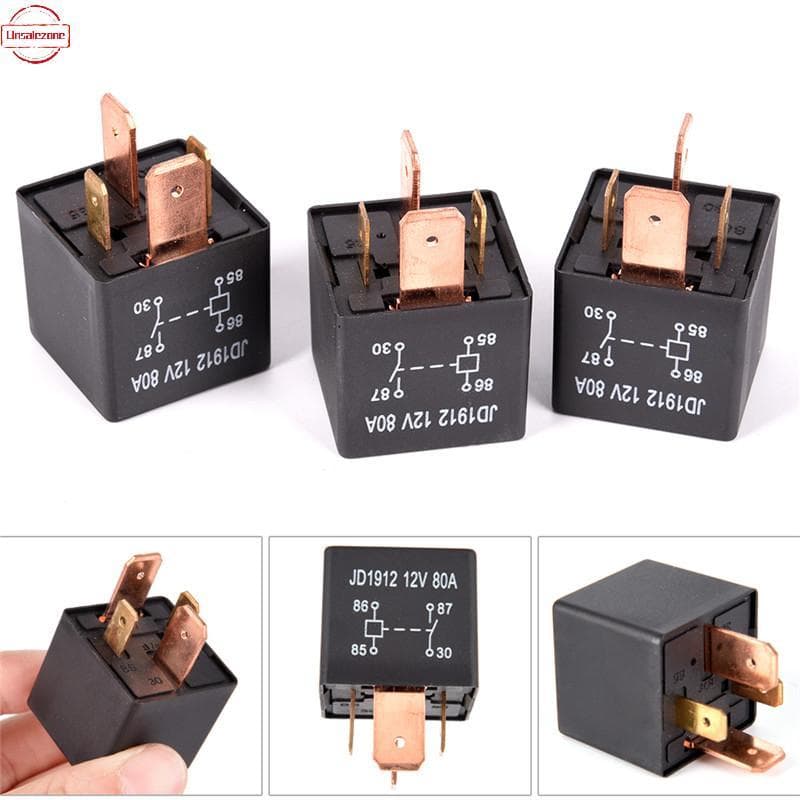 O Relé Resistente À Prova D'água OZTH 4Pin DC 24V 12V 80A JD1912 Automotivo Para Carro Varia