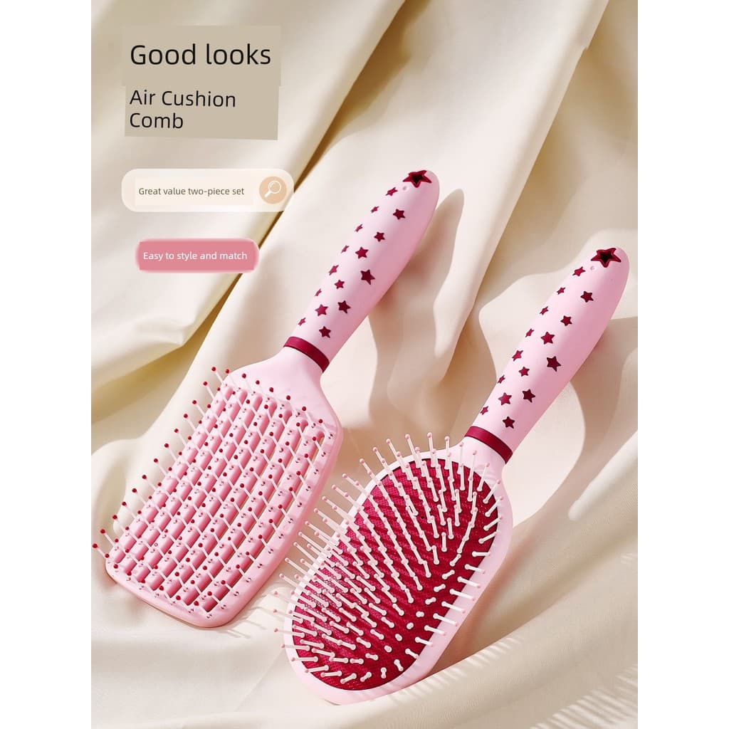 Feliz almofada de ar massagem pente pente senhoras cabelo longo dedicado doméstico cabelo encaracolado Airbag costelas p