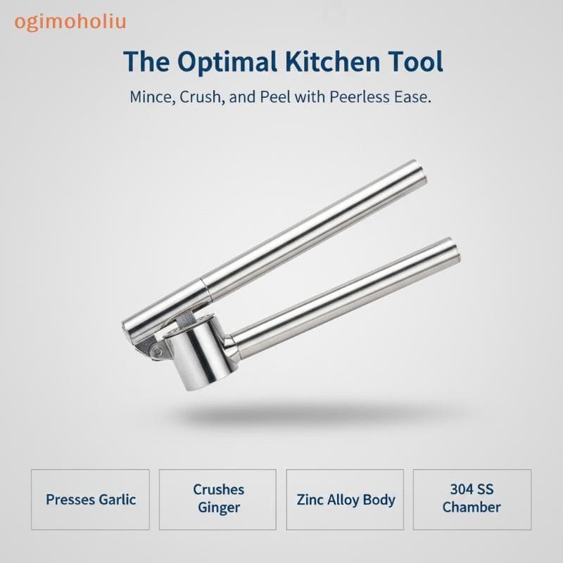 [GMH] Prensa De Alho , Espremedor Triturador De Cozinha À Prova De Ferrugem Premium Com Alça Ergonômica , Gengibre Boa A