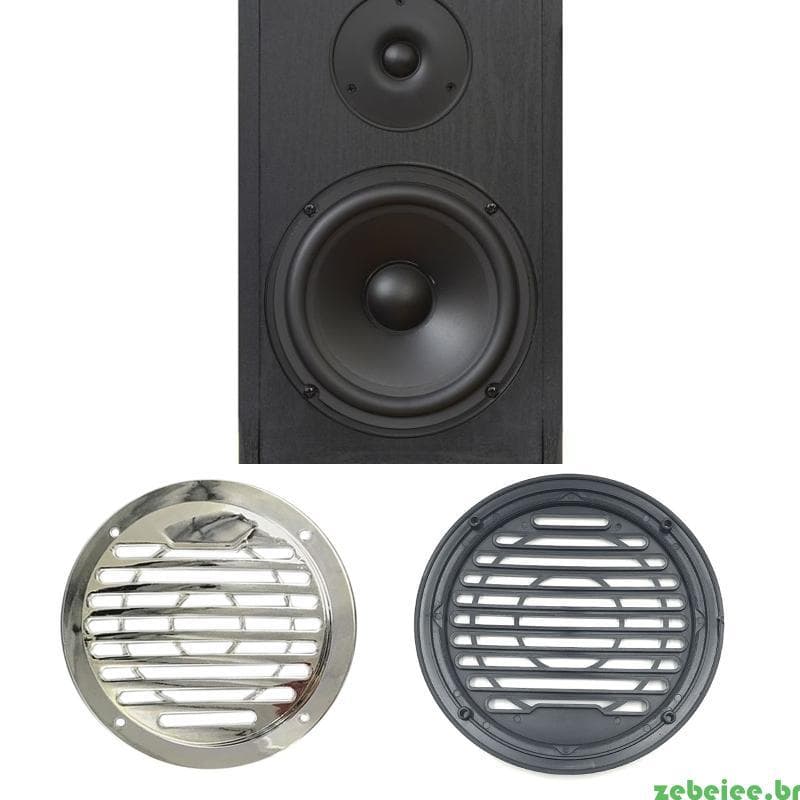 zebeiee 1 Par Capa Alto-Falante Automático, Grade Subwoofer Carro Decorativa Preta, Proteção Bla