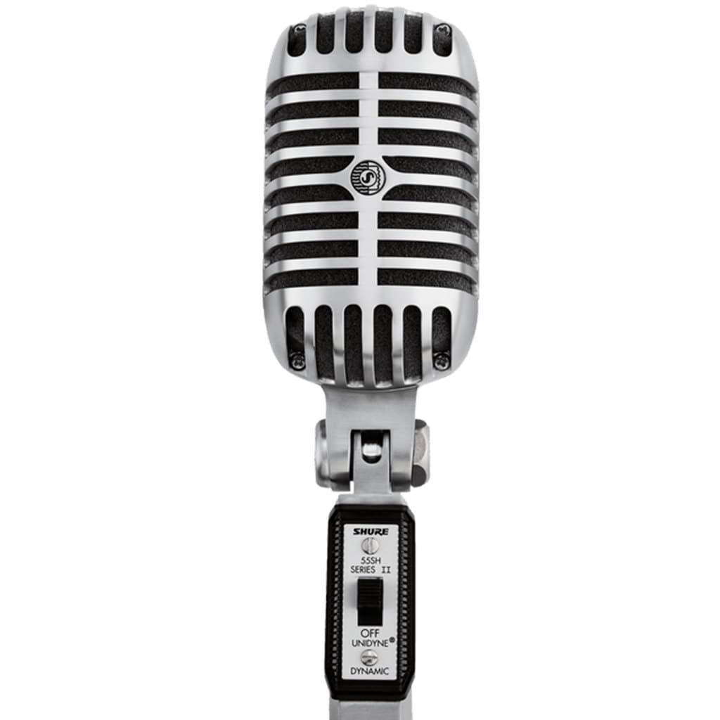 Microfone Shure 55SH Series II Dinâmico Cardioide cor prateado