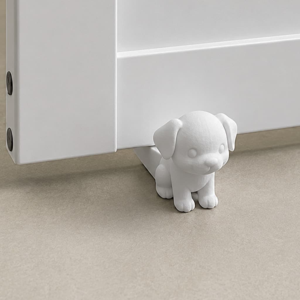 Trava de Porta Cachorrinho Peso de Porta Calço Aparador Decorativo Antibatida