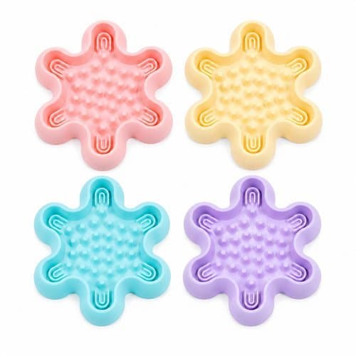 🐾Comedouro Lento 24cm Sortido para Cães e Gatos | Tigela Anti Engasgo, Prato para Cachorro e Gato | Comedouro Educativo