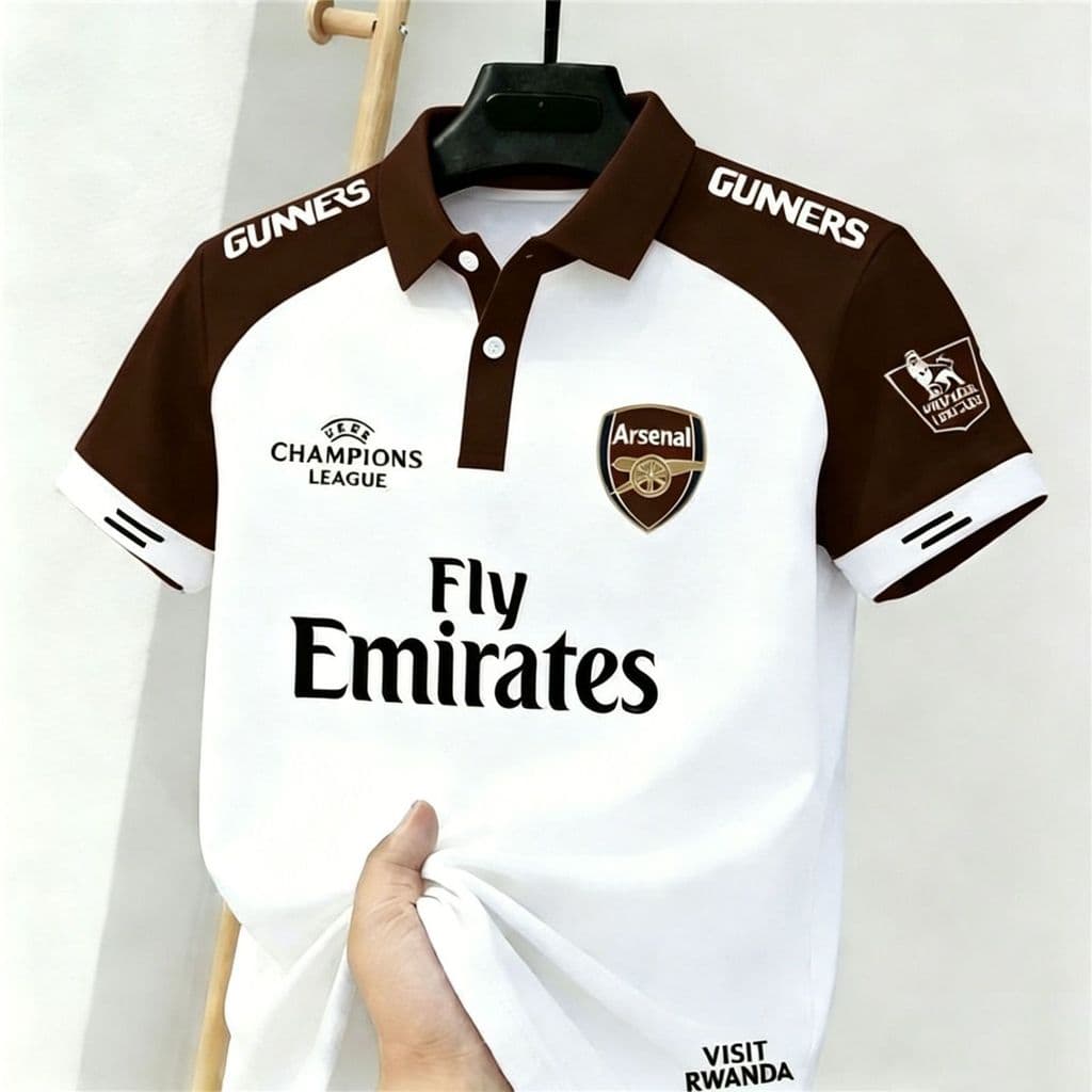 2026 verão novo estilo Cross-Border Arsenal lapela camisa POLO de manga curta masculina Casual impressão Digital de vend