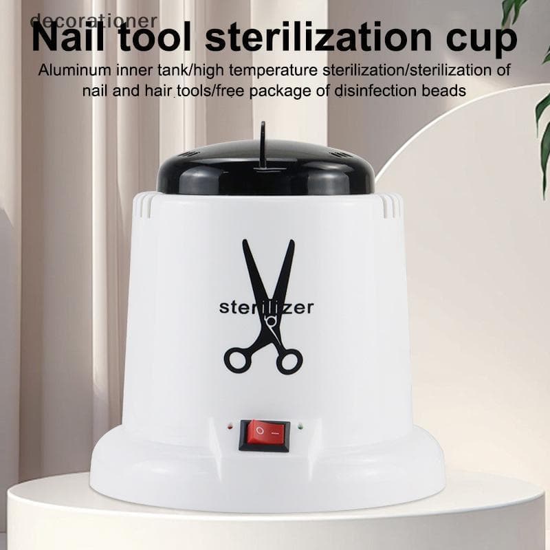 Decorador Profissional Ferramenta De Unhas Esterilizador 1 Pçs Pote De Limpeza De Alta Temperatura Máquina De Desinfecçã