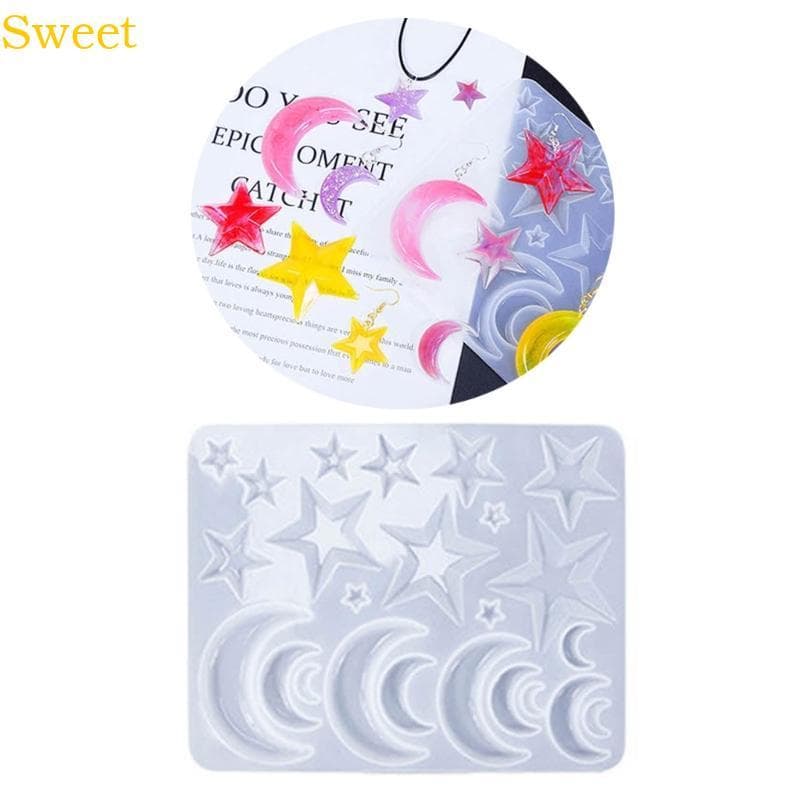 Moldes Joias Orelha Elegantes E Doces, Silicone Para Brincos Feitos À Mão