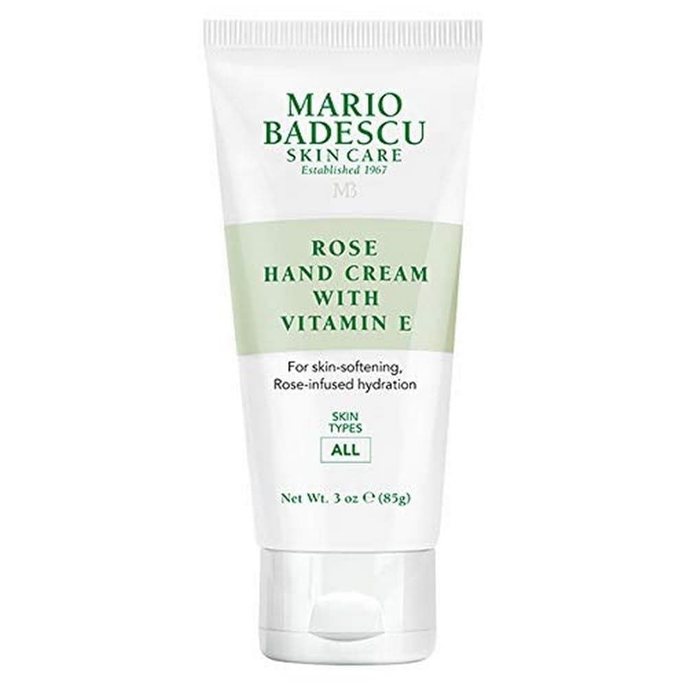 Creme para Mãos Mario Badescu com Rosa e Vitamina E para Homens e Mulheres, Não Oleoso, Leve e de Rápida Absorção, Ideal