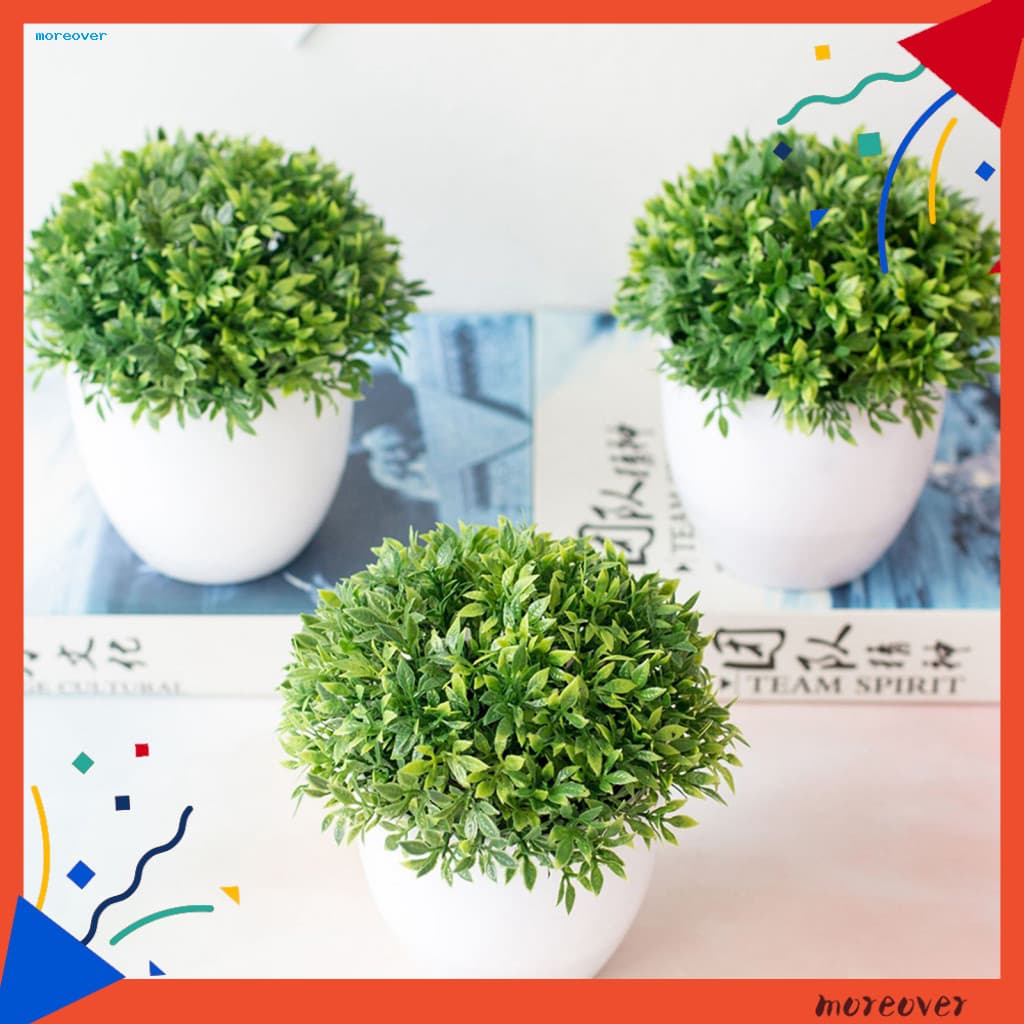 Mais Planta Artificial Miniascape De Bola Verde De Plástico Vívido Realista Para Casamento
