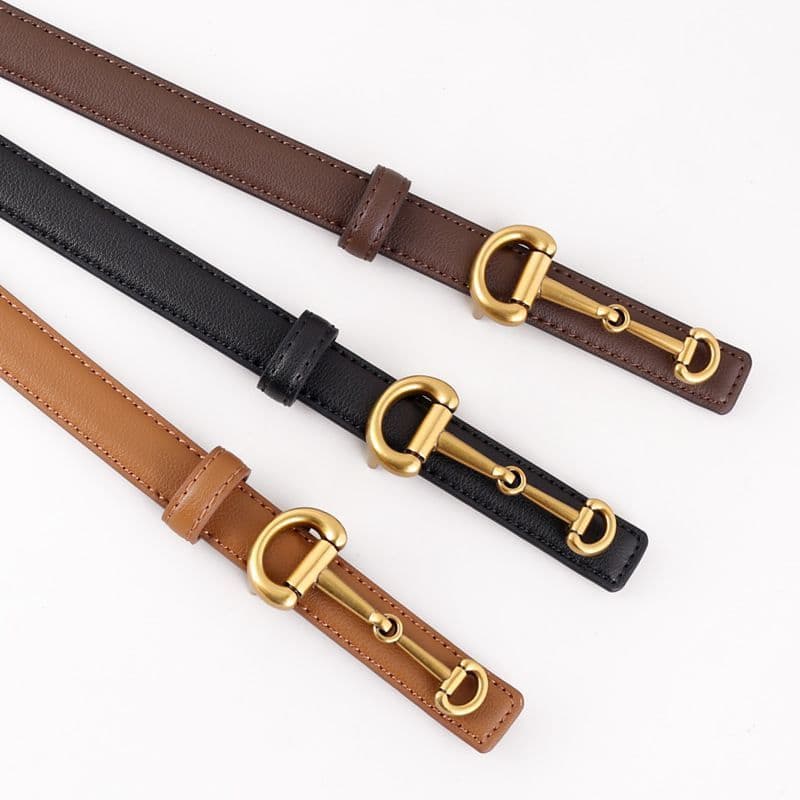 Jeans senhoras cinto decoração ins novo estilo vestido simples moda saia All-Match cinto