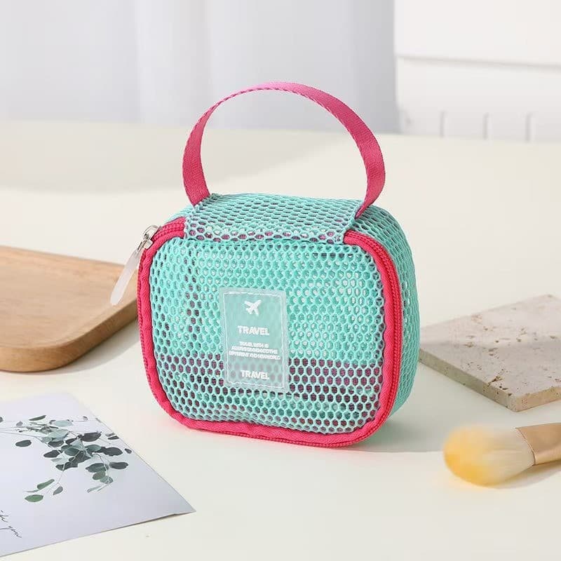 Bolsa Necessaire Feminina Organizador de Cosméticos Grande Capacidade com Divisórias para Maquiagem e Viagem