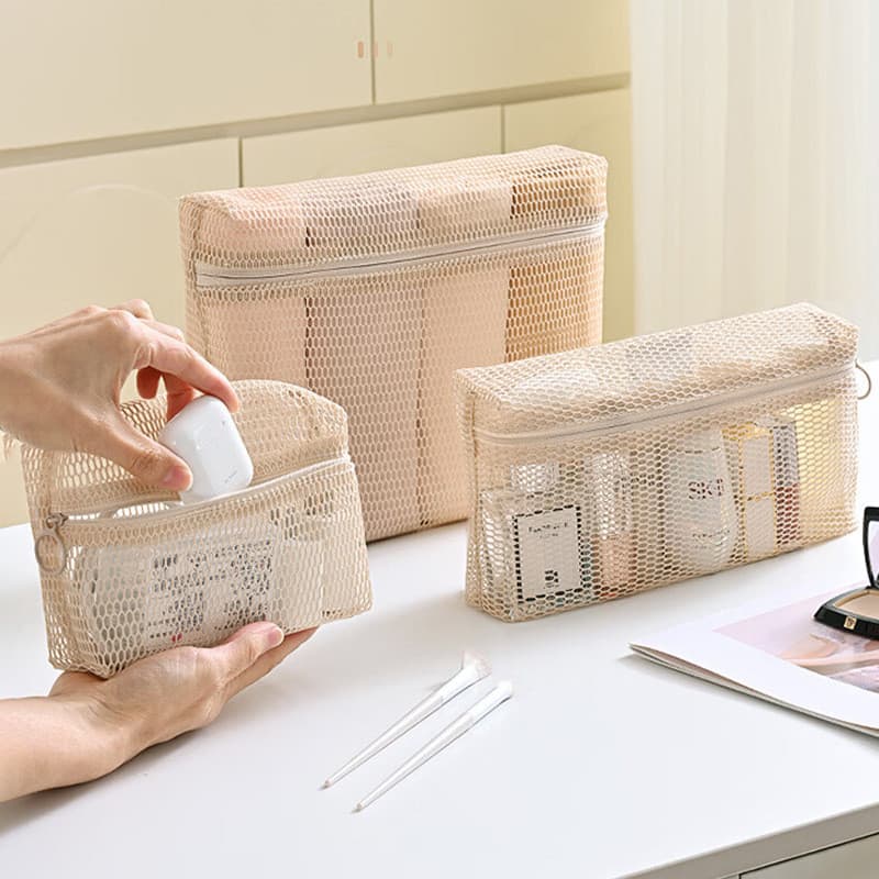 Necessaire Feminina Grande Capacidade Bolsa de Maquiagem Portátil Organizador de Cosméticos para Viagem