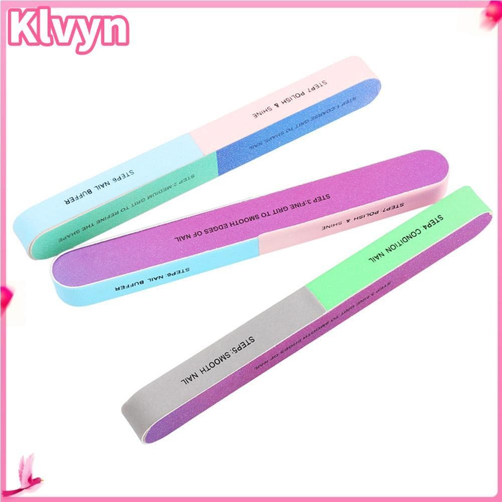 Vidro Nail File Art Buffer Manicure Vários Lados para Loja Portátil Doméstica