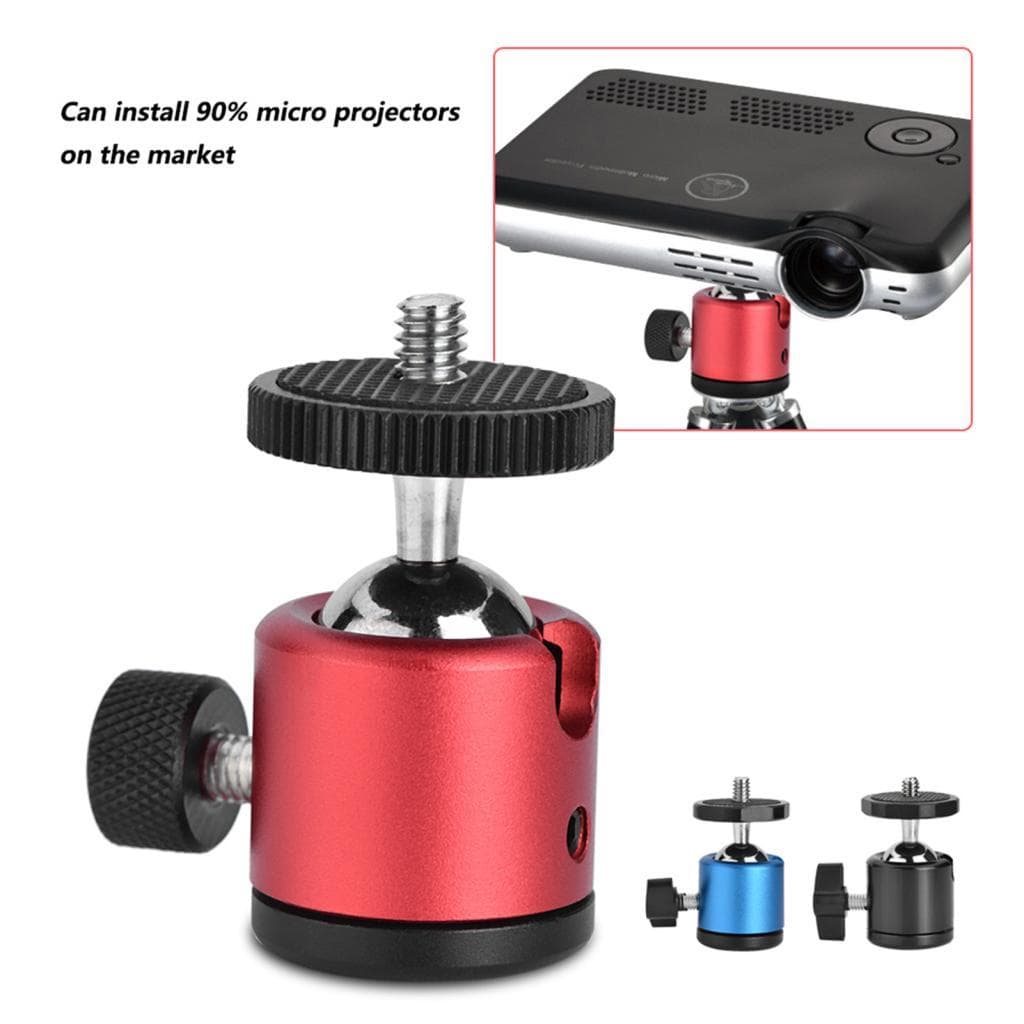 Cabeça esférica giratória 360 com montagem em parafuso 1/4 para tripé de câmera DSLR Cabeças esféricas de suporte