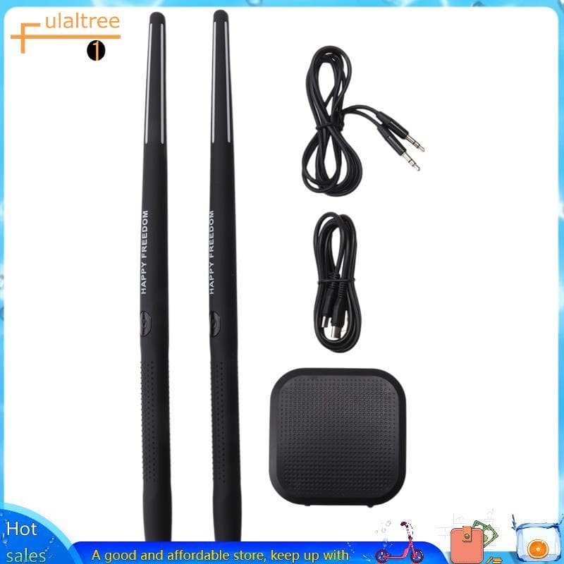 Conjunto De Bateria De Ar Eletrônica Portátil-Baquetas E Pedais Virtuais , Ideal Para Iniciantes , Crianças Adultos