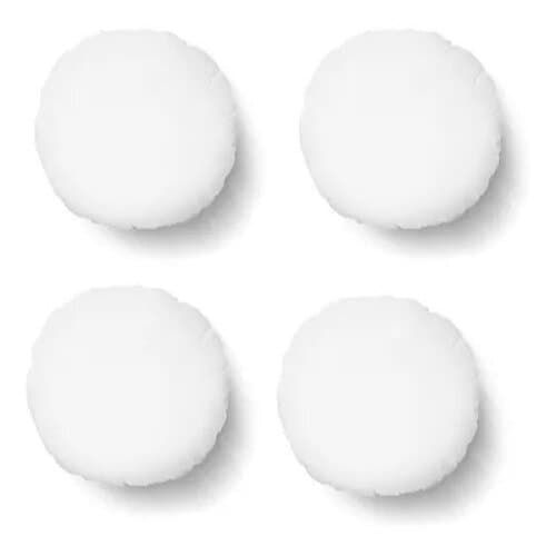 Kit C/2 Enchimento De Almofada Refil 60cm Redondo Silicone