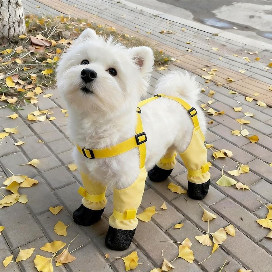 Sapatos para cães não caem botas de chuva pequenos cães de tamanho médio Schnauzer West Highland Out Foot Cover Anti-suj