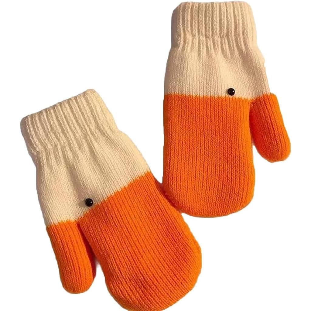 Luvas Silly Goose, Luvas de Pato Fofas com Forro de Lã Quente, Presente para Amigo, Homens, Mulheres - 1 Par OGRX