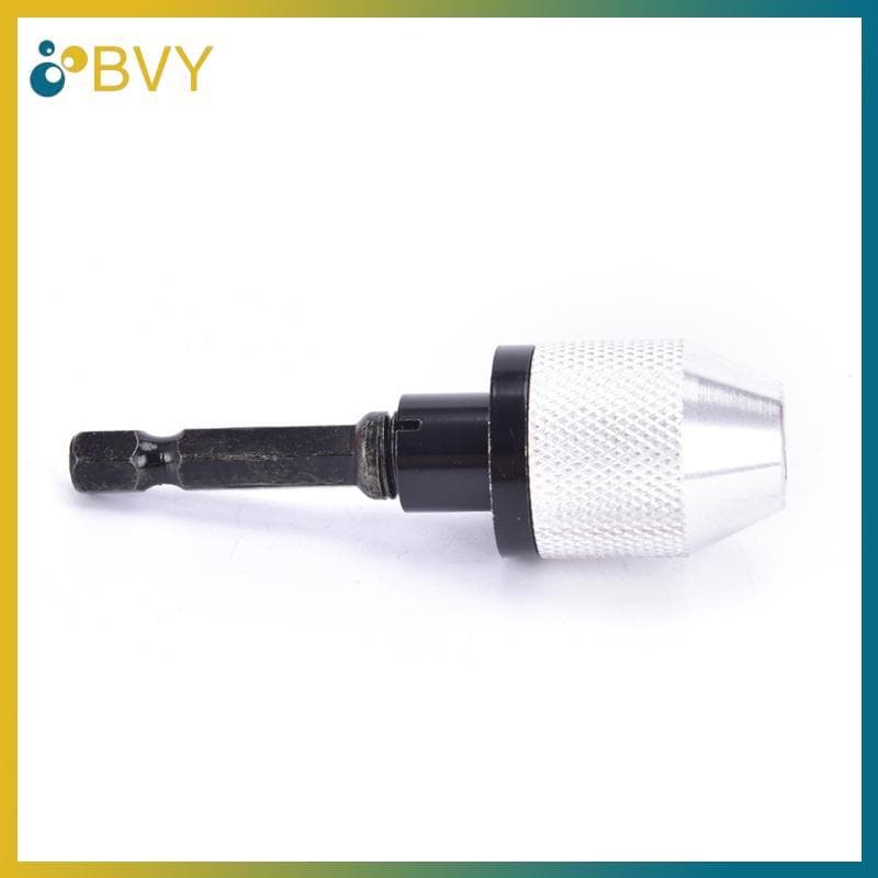 BVY 1/4 " Hex Shank Keyless Drill Chu Qui Change Bit Driver Converter Adaptador .