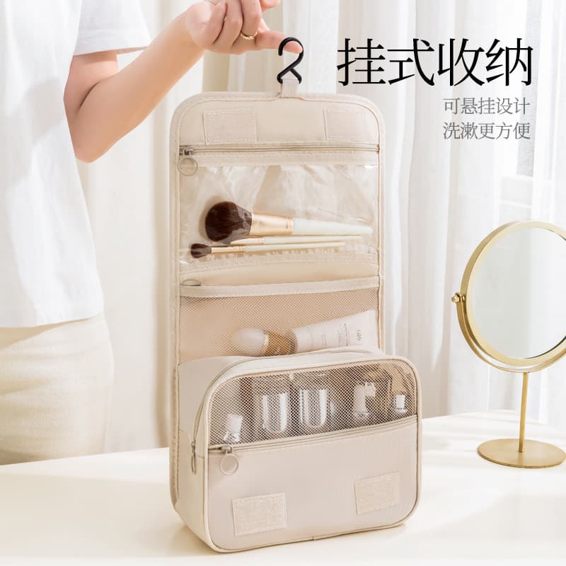 Bolsa de higiene pessoal com separação seca e úmida, bolsa de armazenamento para viagem de negócios de grande capacidade