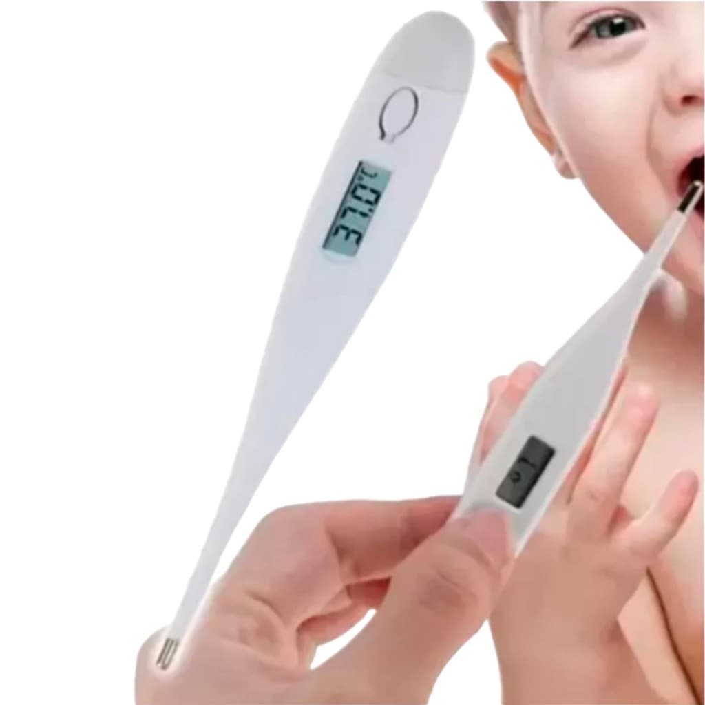 Termômetro Digital Branco: Ideal para Detectar Febre, Indicado para Adulto e Infantil