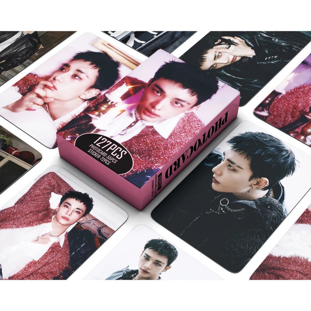 KPOP 127 Pçs/Caixa Stray Kids Solo HYUNJIN Photocards Fazer LOMO Cartão De Coleção