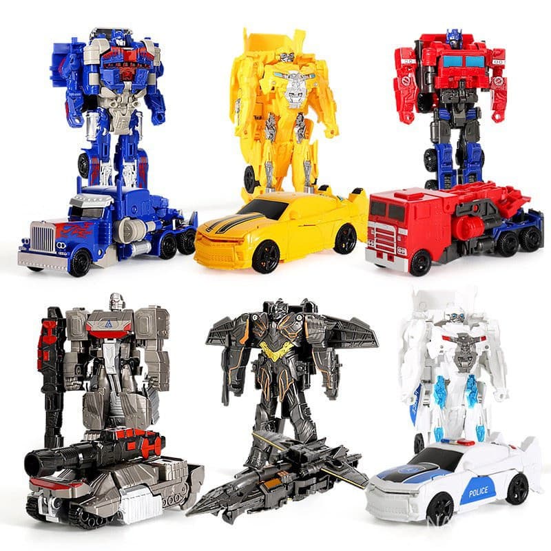Transformers/Carros de brinquedo deformáveis, Avião/Carro de polícia/Brinquedos para meninos, Presentes para crianças