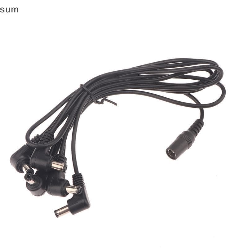 [sum] Corrente De Pedal De Efeitos De Guitarra De 1 A 2/3/5/6 Maneiras Acessórios Cabo Divisor De Fonte De Alimentação P