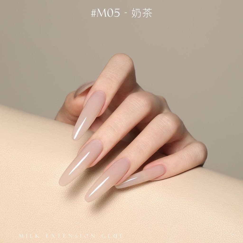Cola de extensão de leite manicure alta transparência construção indolor fototerapia cola manicure loja dedicada máscara