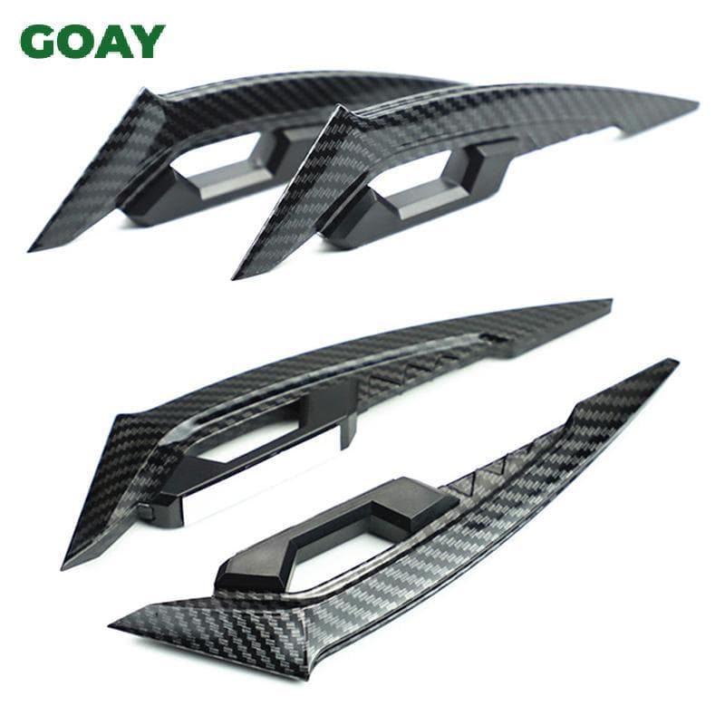 Madeira 1 Par De Winglets Para Motocicleta , Spoiler Lateral Dianteiro , Conjunto De Asa Aerodinâmica De Vento Fixa , Ac