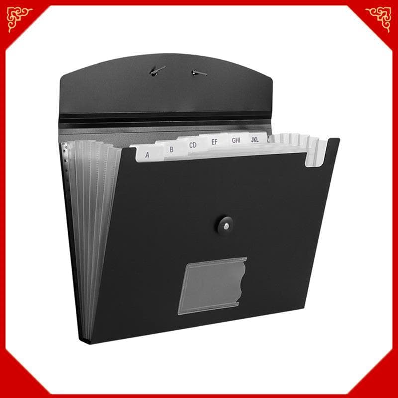 Organizador De Arquivo Accordian Pasta Expansível De 7 Bolsos Plástico Transparente Dentro