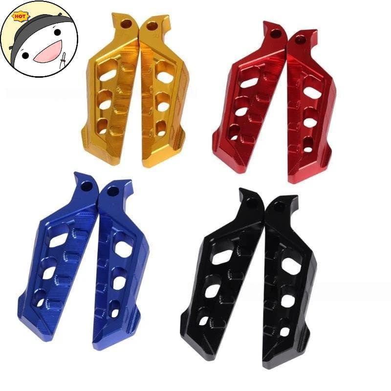 Maud Fácil De Instalar CNC Alu Pé Traseiro Pegs Anti Deslizamento Apoio Para Os Pés Universal Motocicleta Scooter Mod Pe