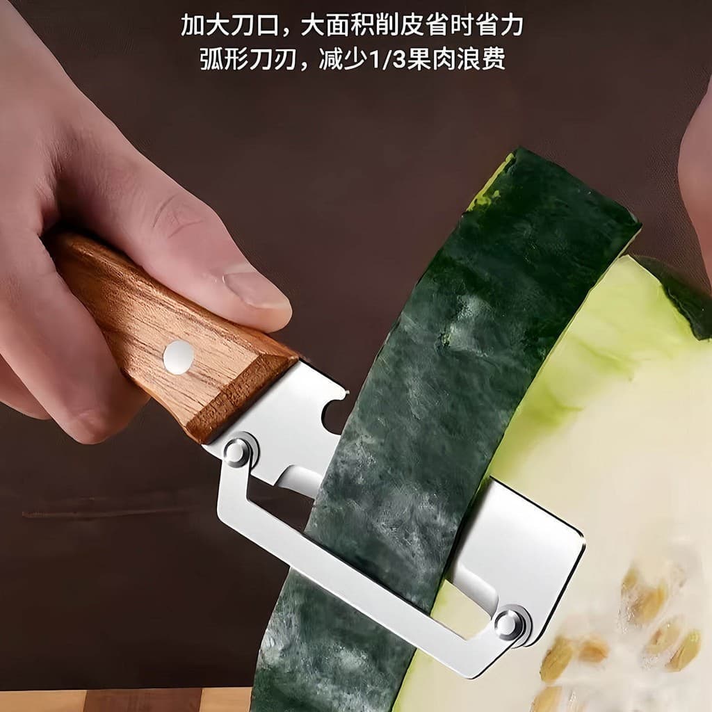 Descascador multifuncional de aço inoxidável, especializado para uso na cozinha, para descascar frutas, melões e cana-de