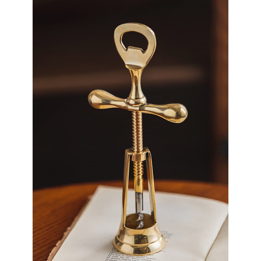 Saca-rolhas de vinho tinto multifuncional saca-rolhas de vinho luz de bronze luxo casa abridor de cerveja conjunto de vi